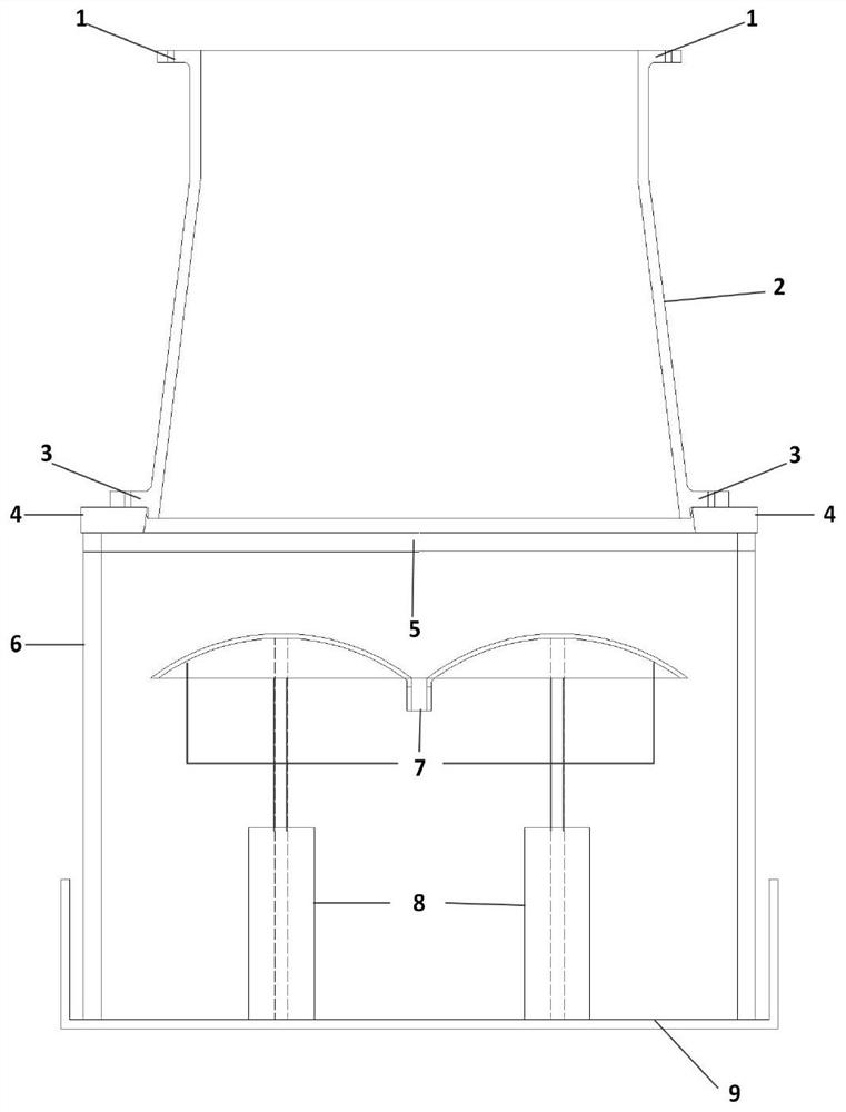 An experimental device for simulating the dynamic change of material level in blast furnace throat material descending process