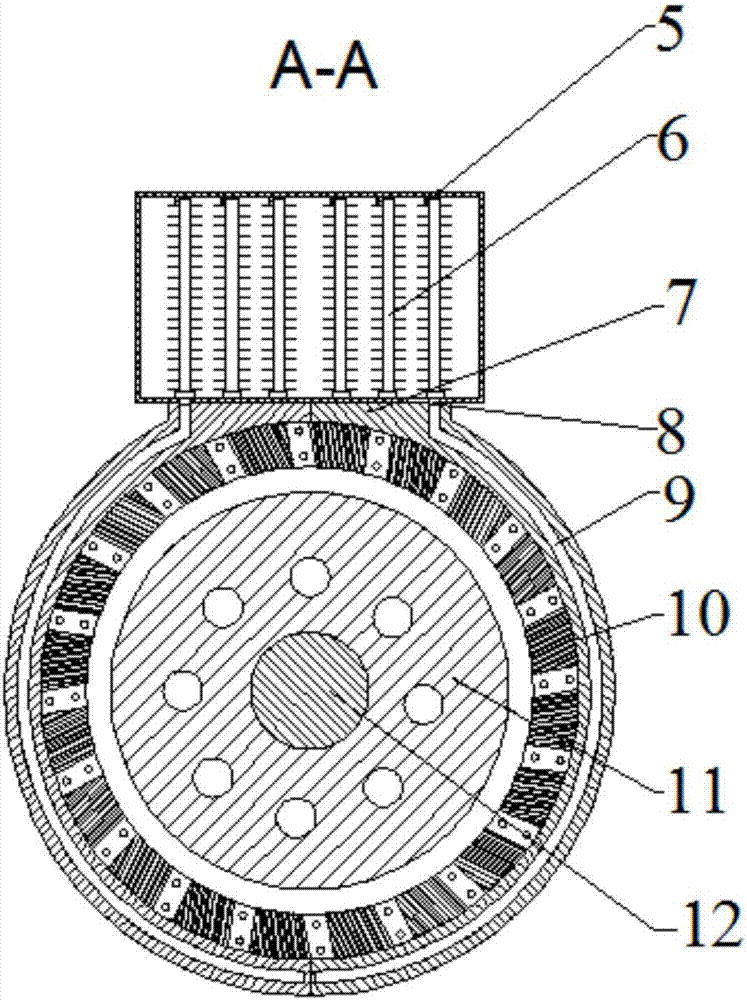 Heat pipe generator air-cooling cooling device