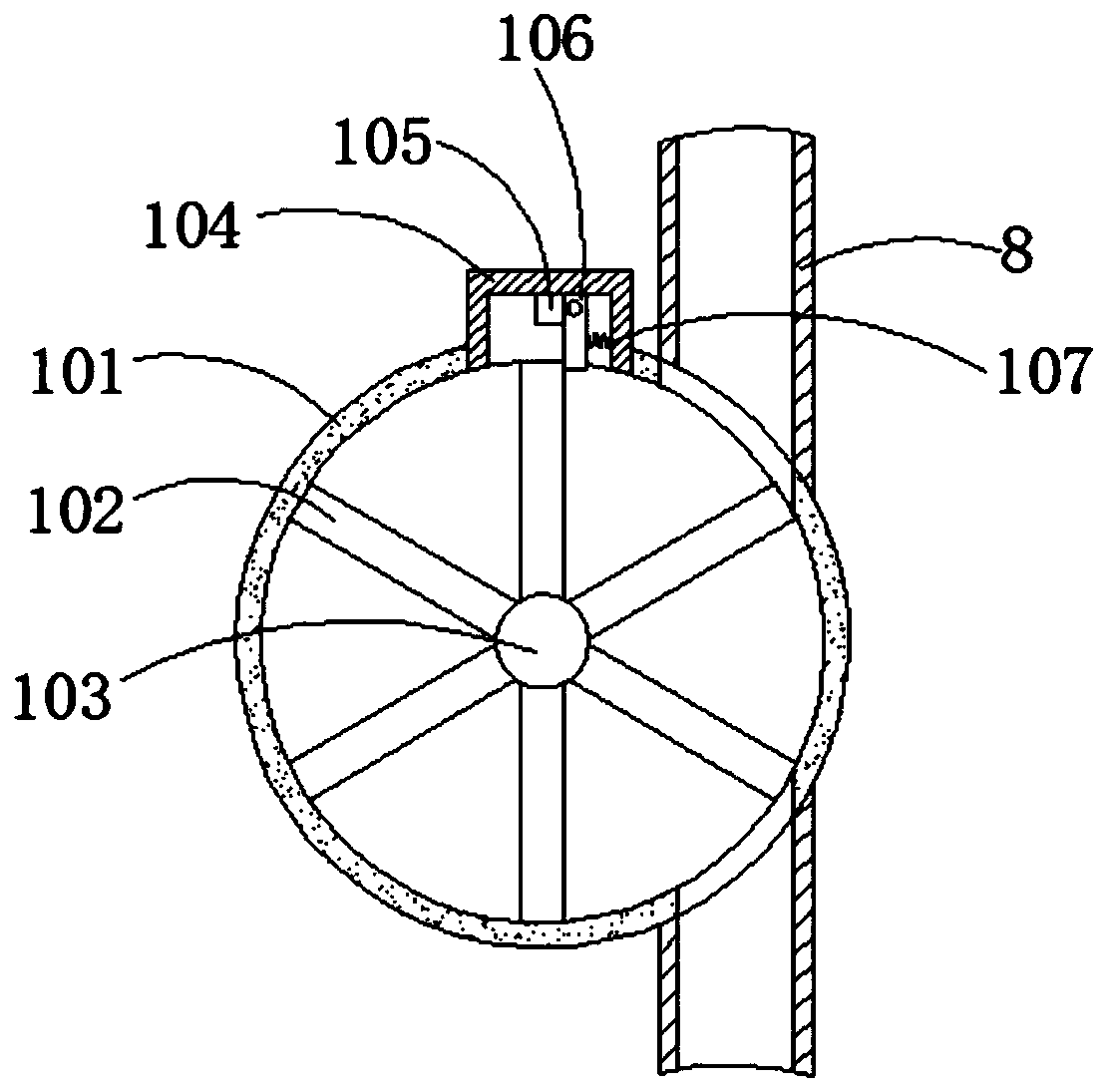Grain particle sieving device
