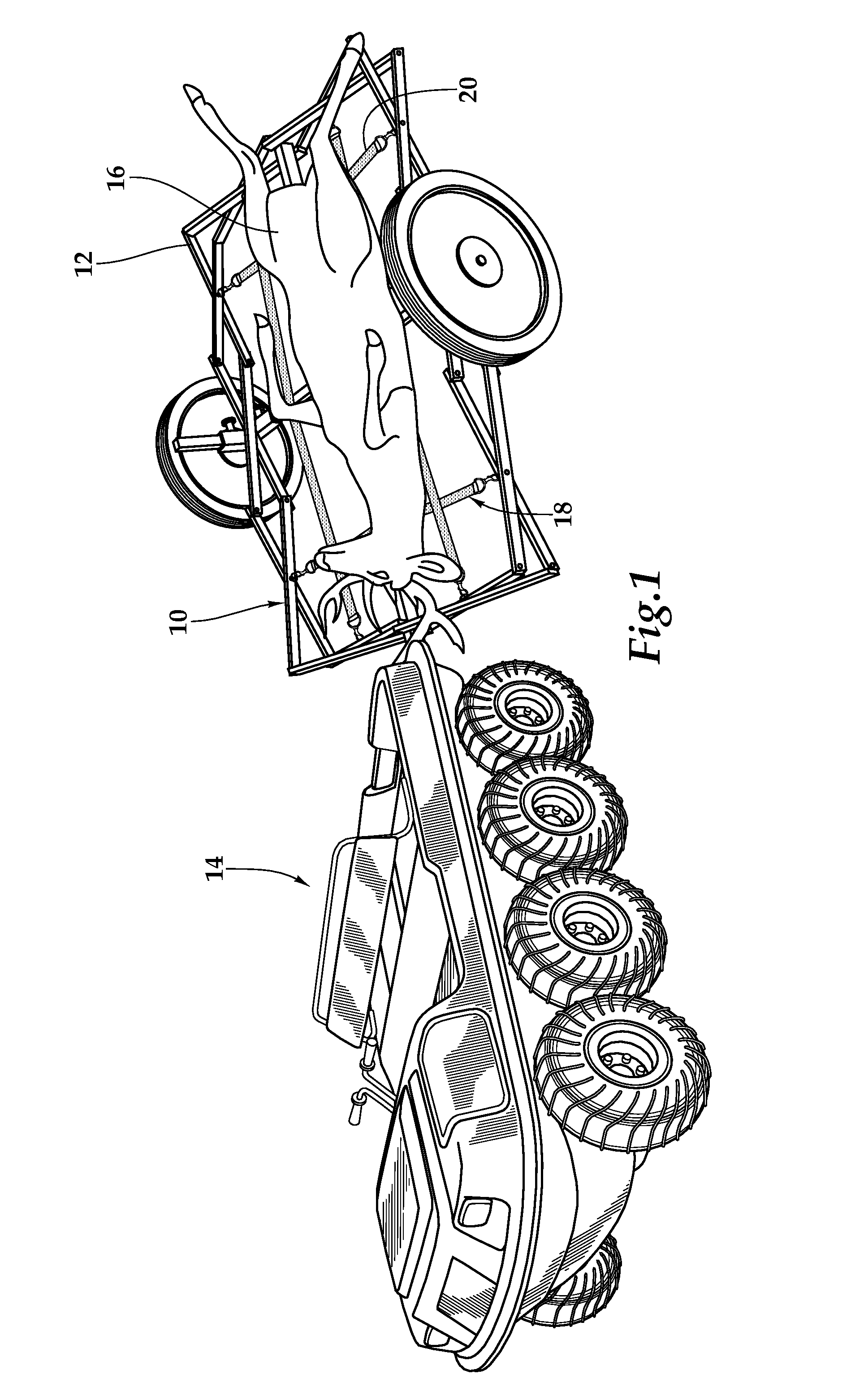 Collapsible trailer and method for use of same