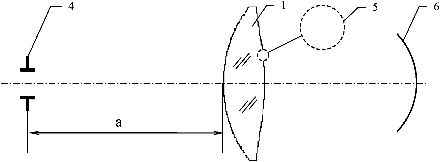 Diffractive-refractive mixed type eyepiece used for curvature image plane with long exit pupil distance