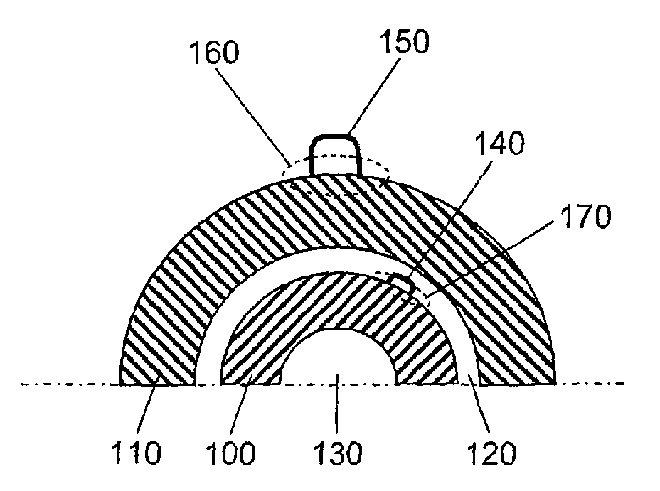 Electric component with winding and tapping