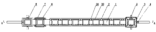 A carrier circulation conveying device and its use method