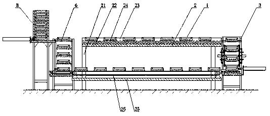 A carrier circulation conveying device and its use method