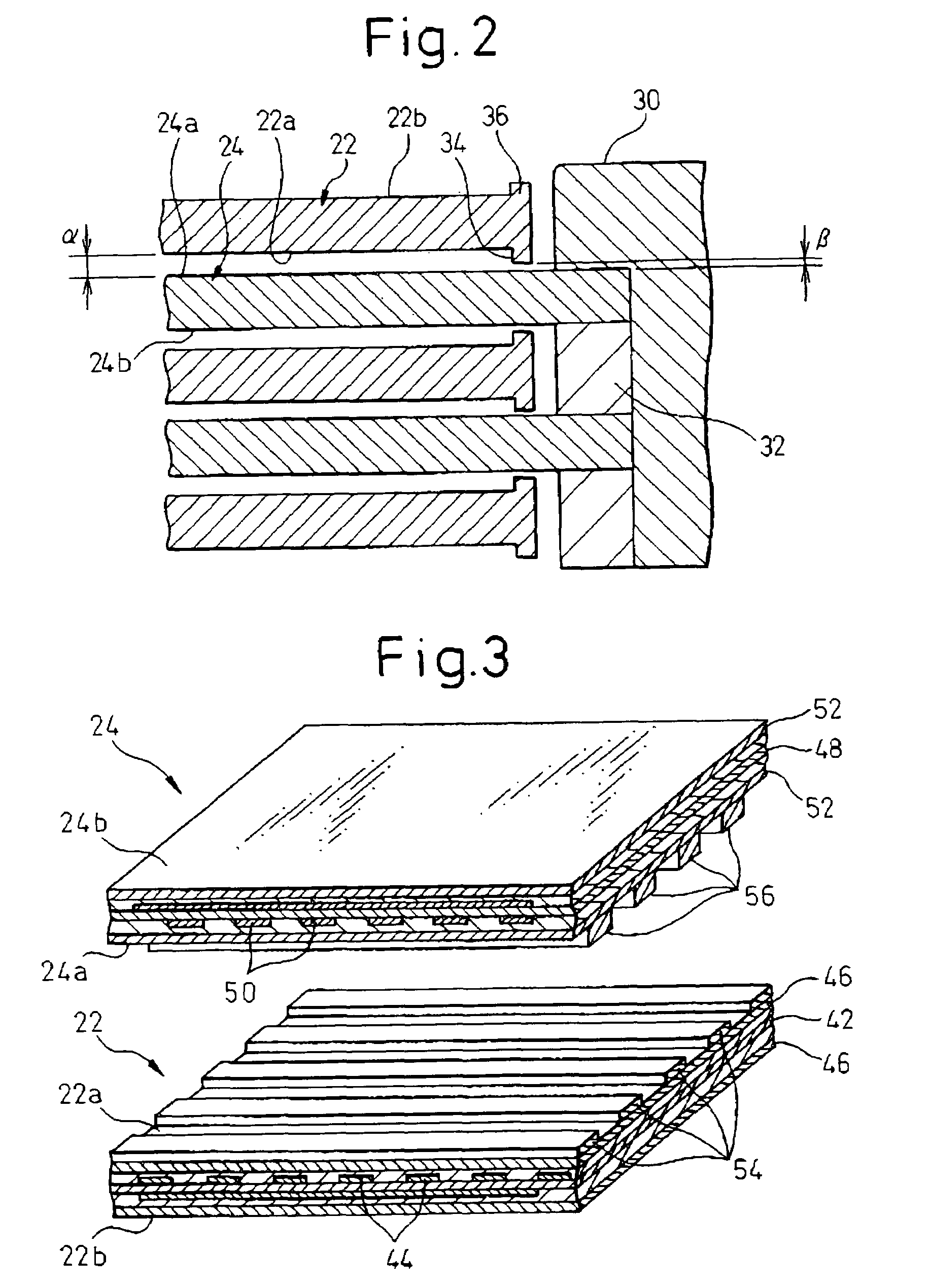 Electrostatic motor with clearance maintaining structure