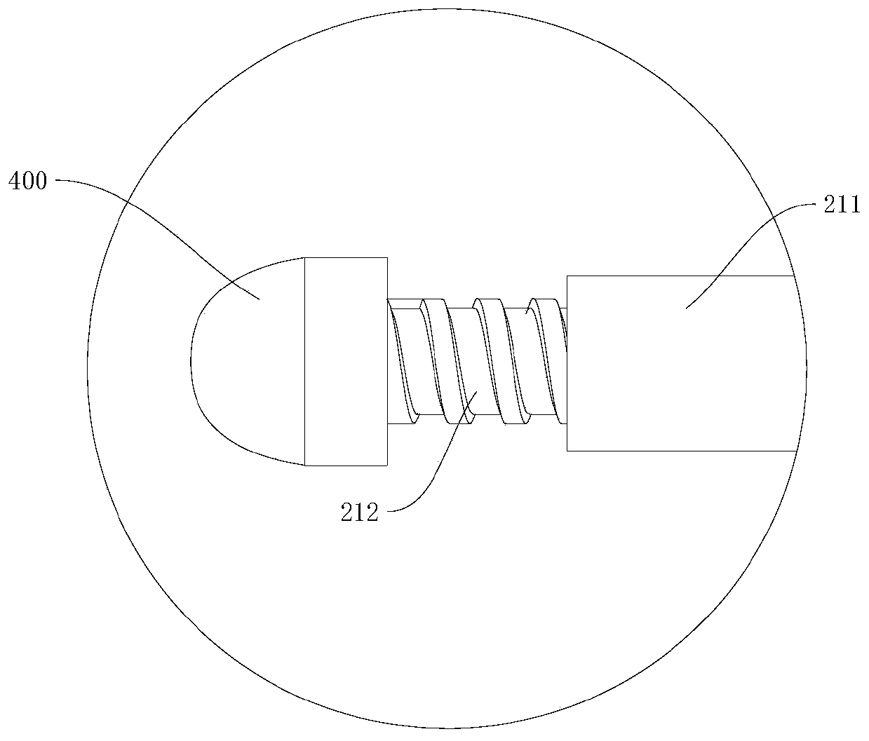 Rock deformation measuring device and rock measuring equipment