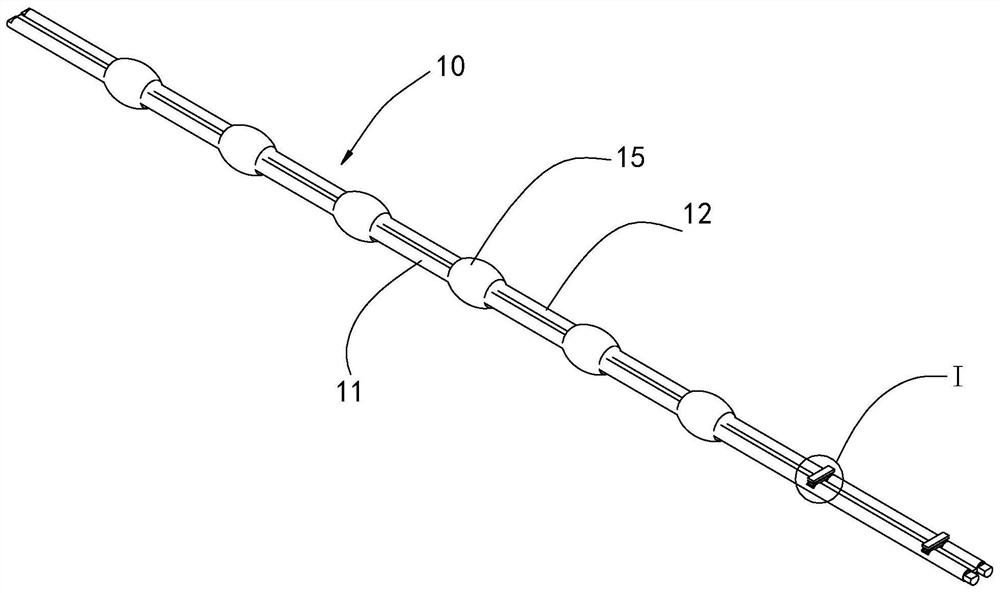 Processing method of sewable LED lamp string