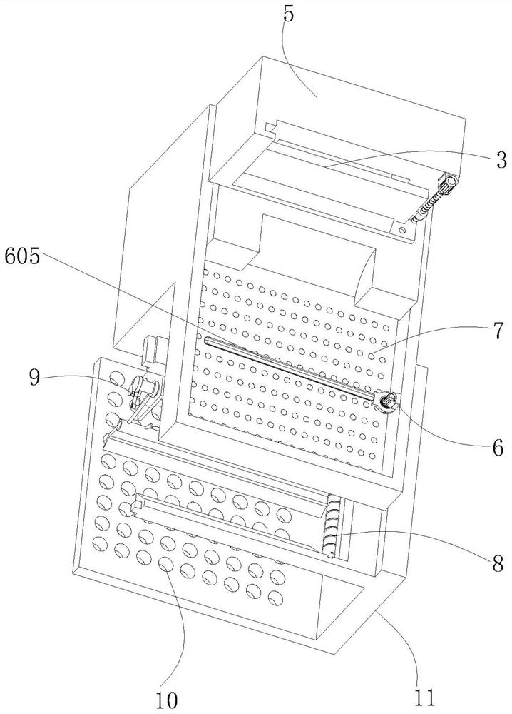 Four-head servo liquid filling machine with automatic material supplementing structure