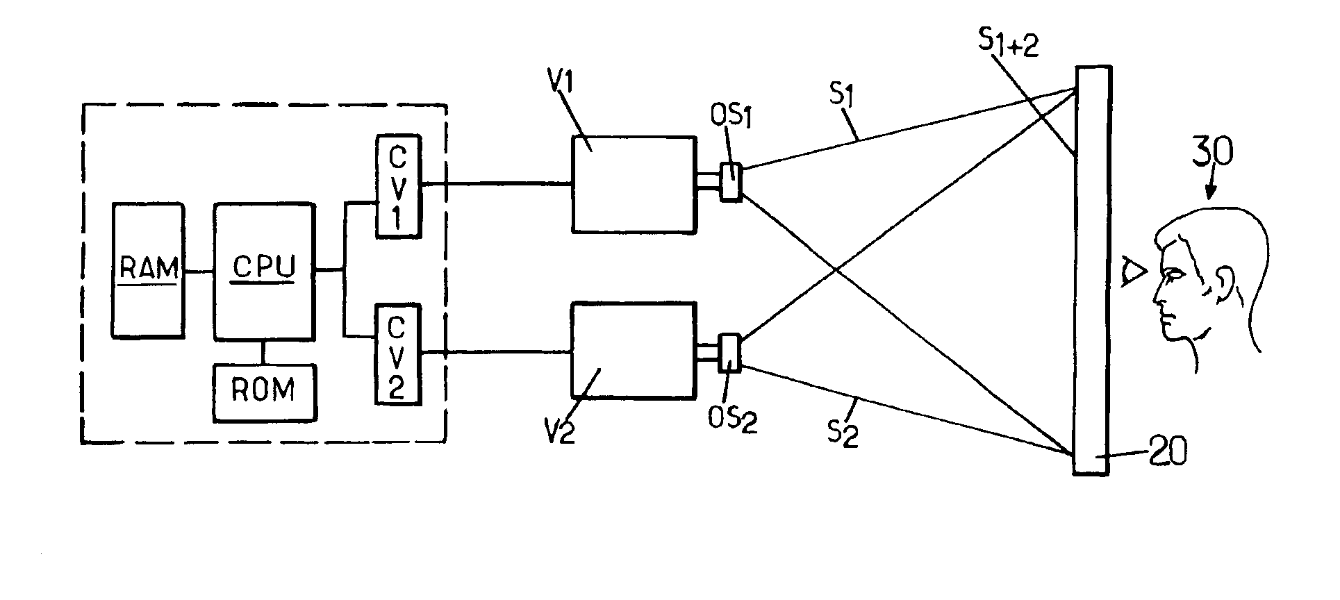 Method and device for restoring a light signal