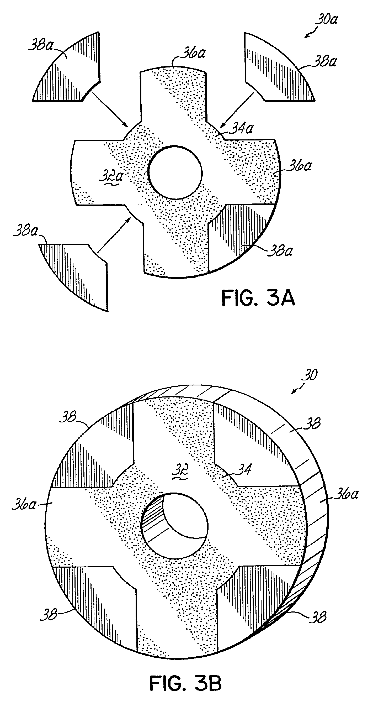 Method of making a composite electric machine component of a desired magnetic pattern