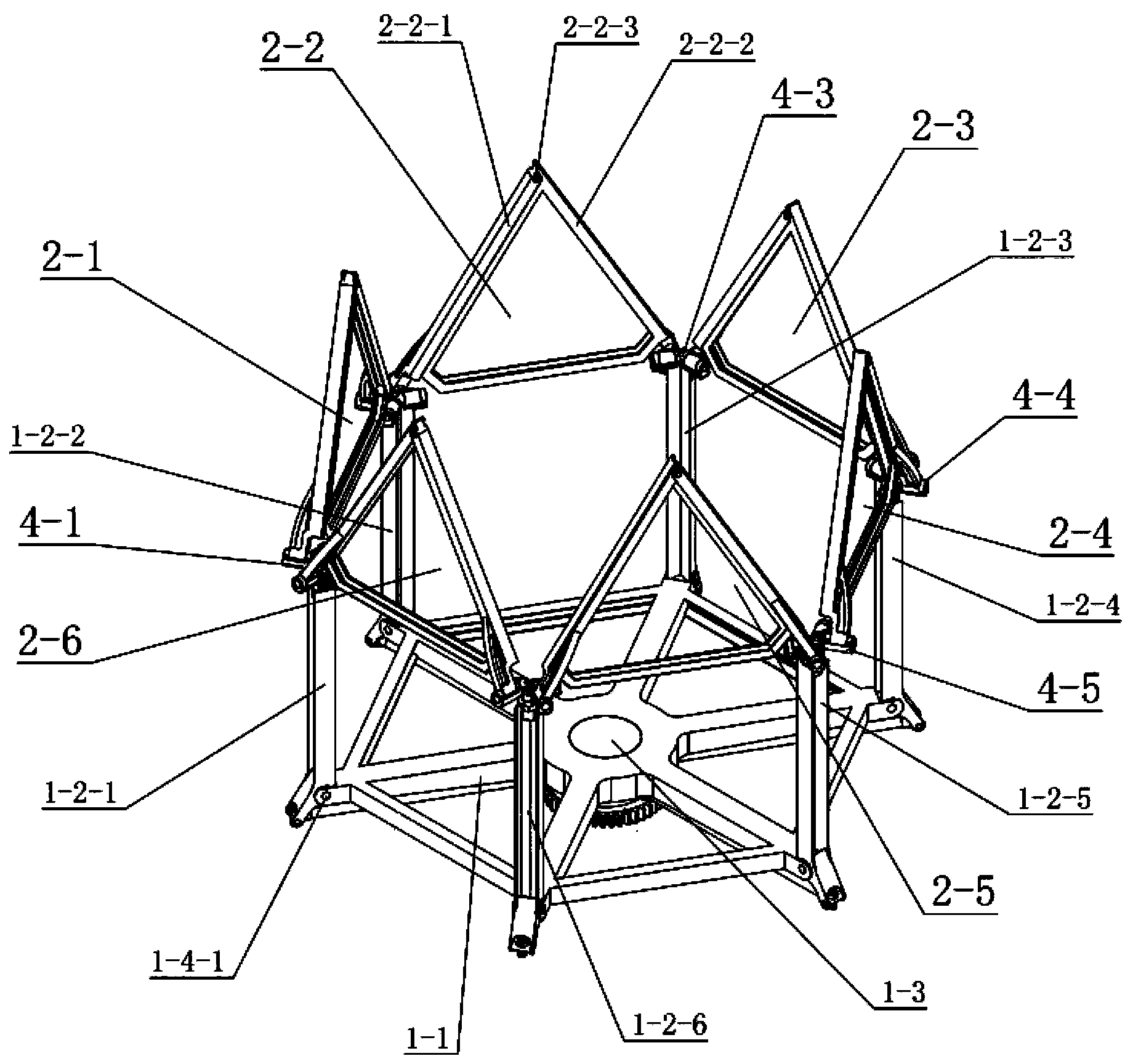 Topology-changing packaging robot mechanism