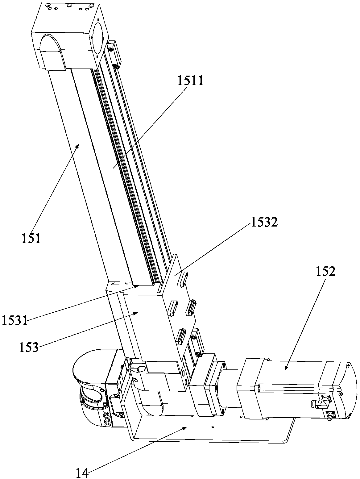 Crawler three-axis robot for switch cabinet operation