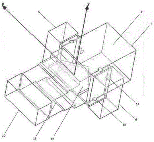 Q-band partition board type orthogonal-mode coupler