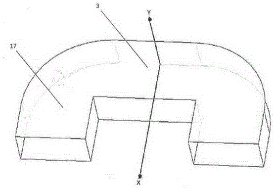 Q-band partition board type orthogonal-mode coupler
