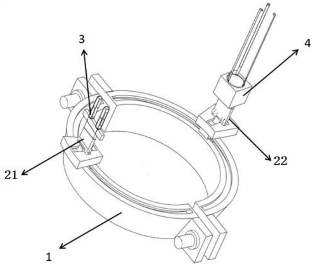 A positioning device for x-ray detection of gis equipment