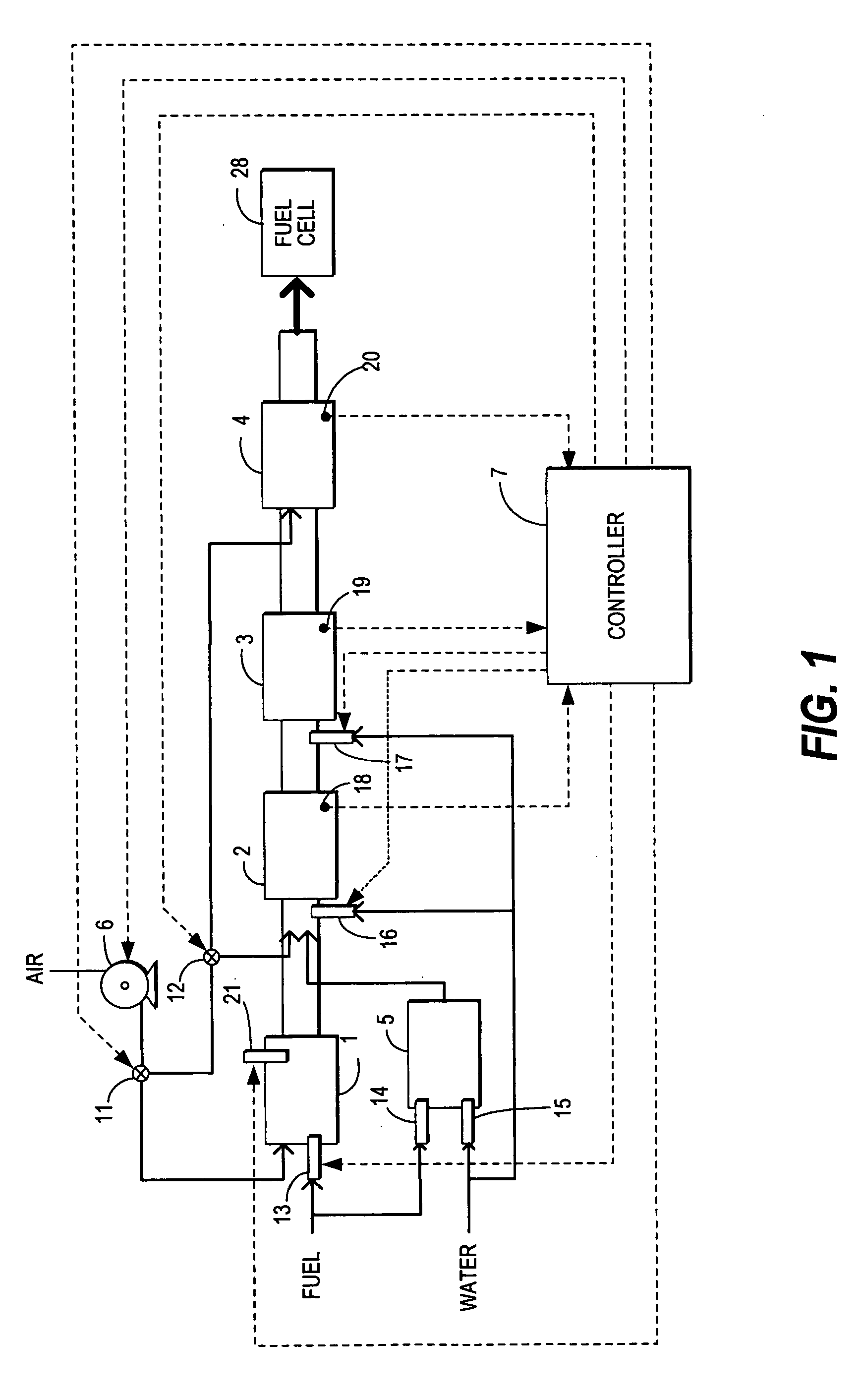 Fuel reforming system and fuel cell system having same