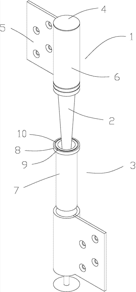 Heavy-load conical hinge