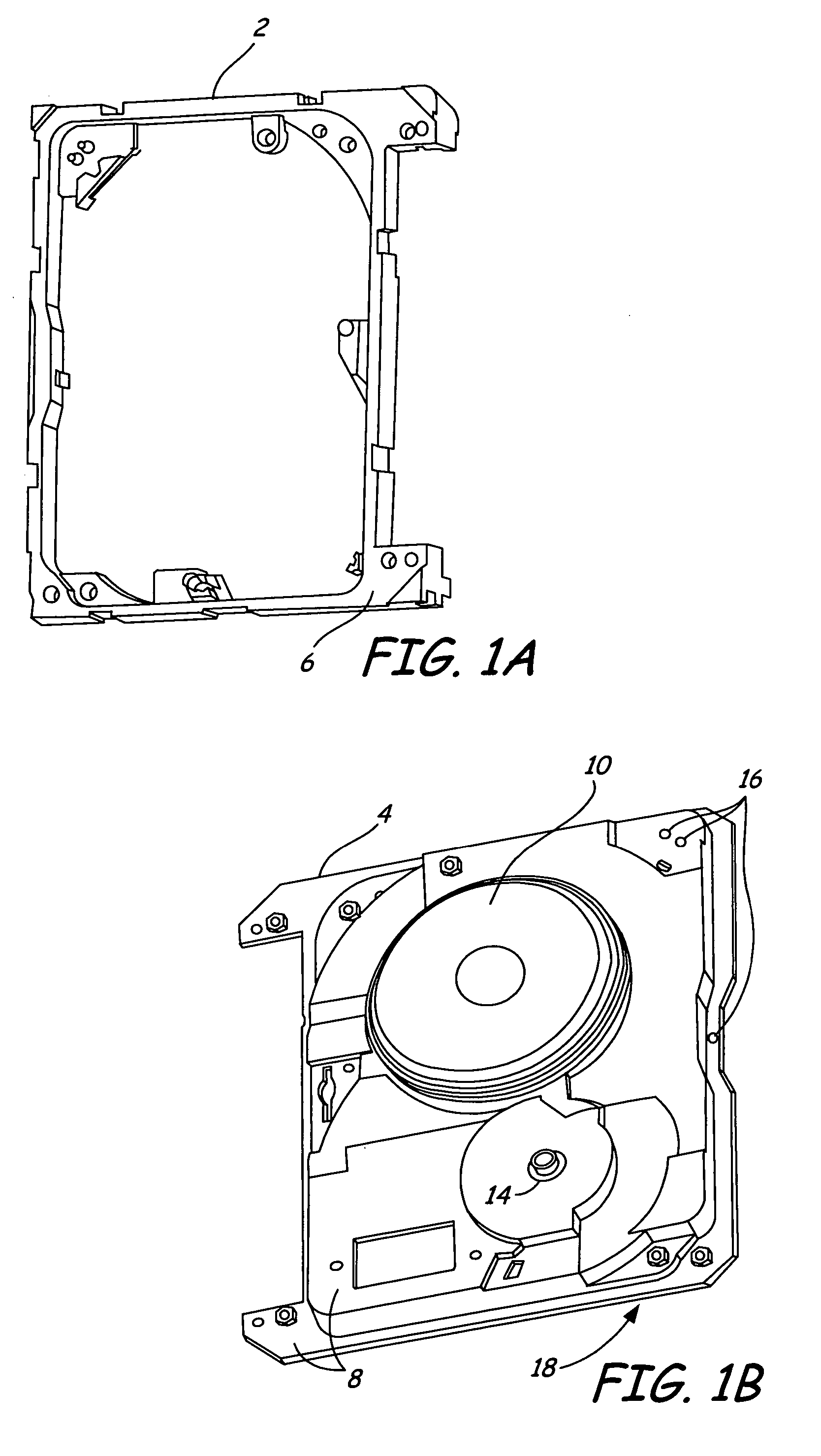 Overmold material and metal base interface design for leakage reduction in a disc drive