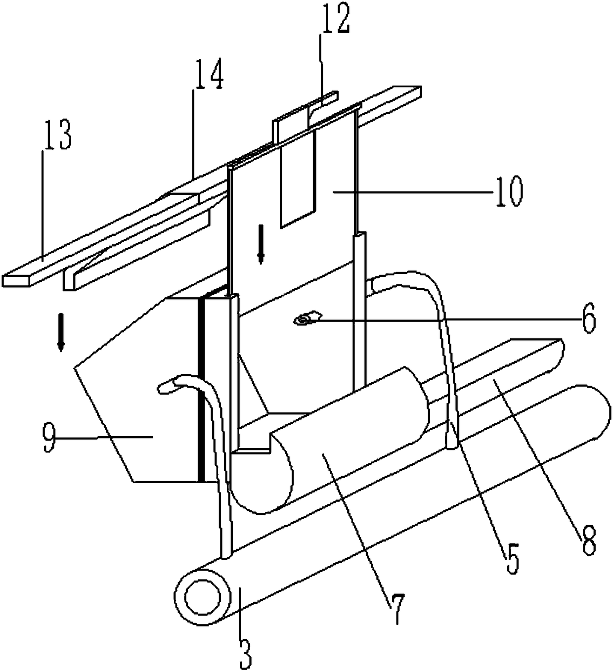 Feeding device capable of preventing rabbit manure and urine contamination