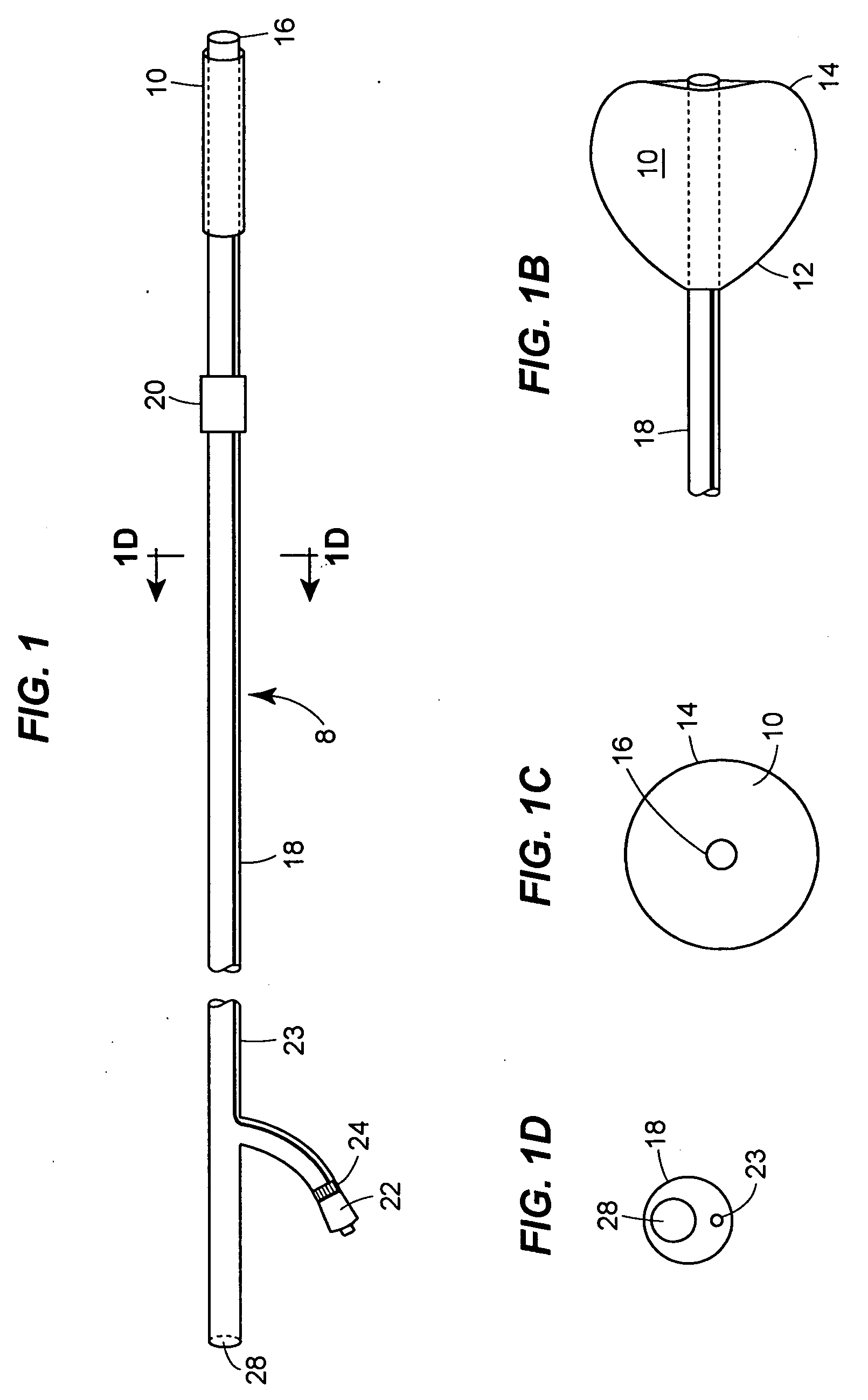 Single balloon ripening device with novel inserter and inflator
