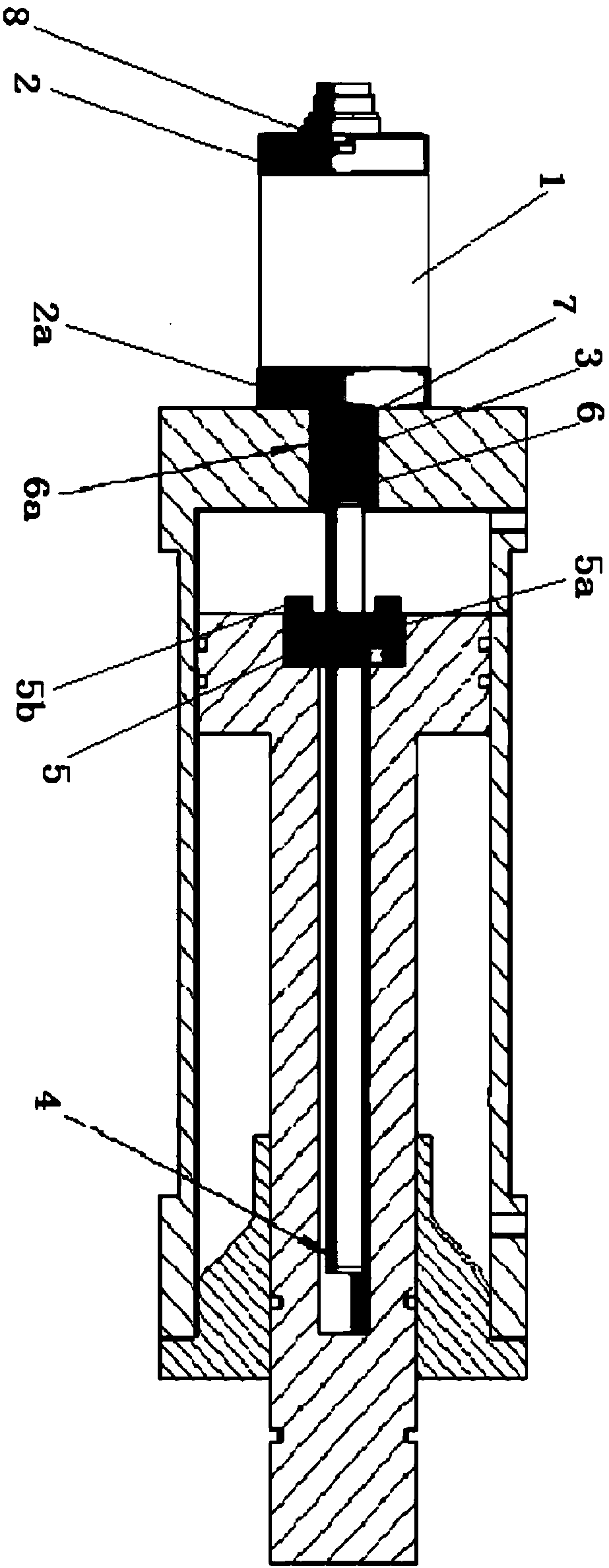 Built-in displacement sensor