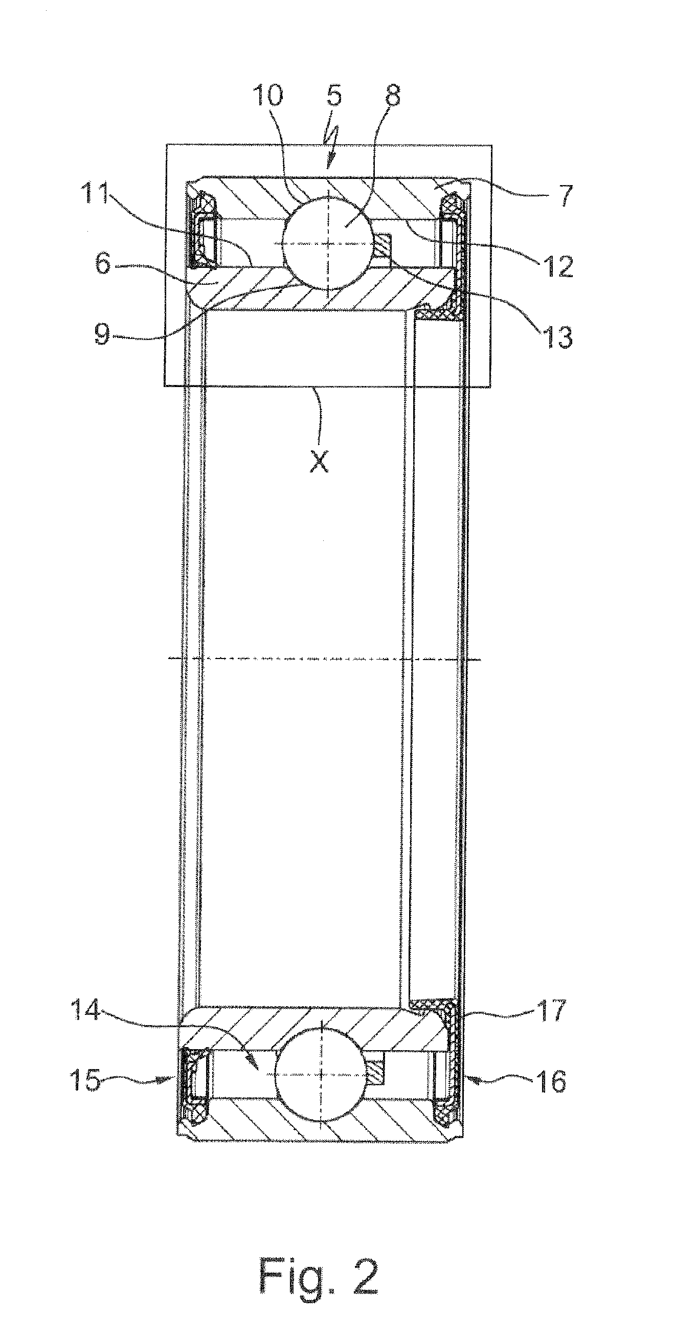 Rolling bearing, particularly single-row deep groove ball bearing for a dual mass flywheel in a motor vehicle