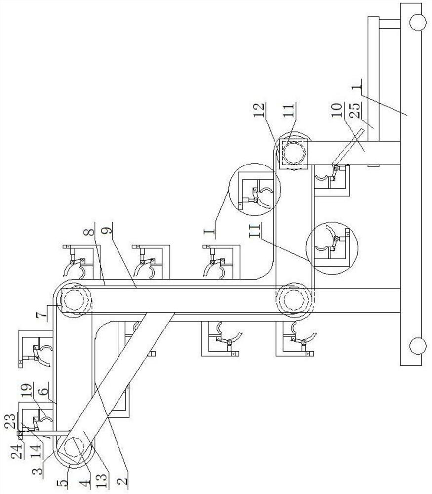 A seamless steel pipe blanking device