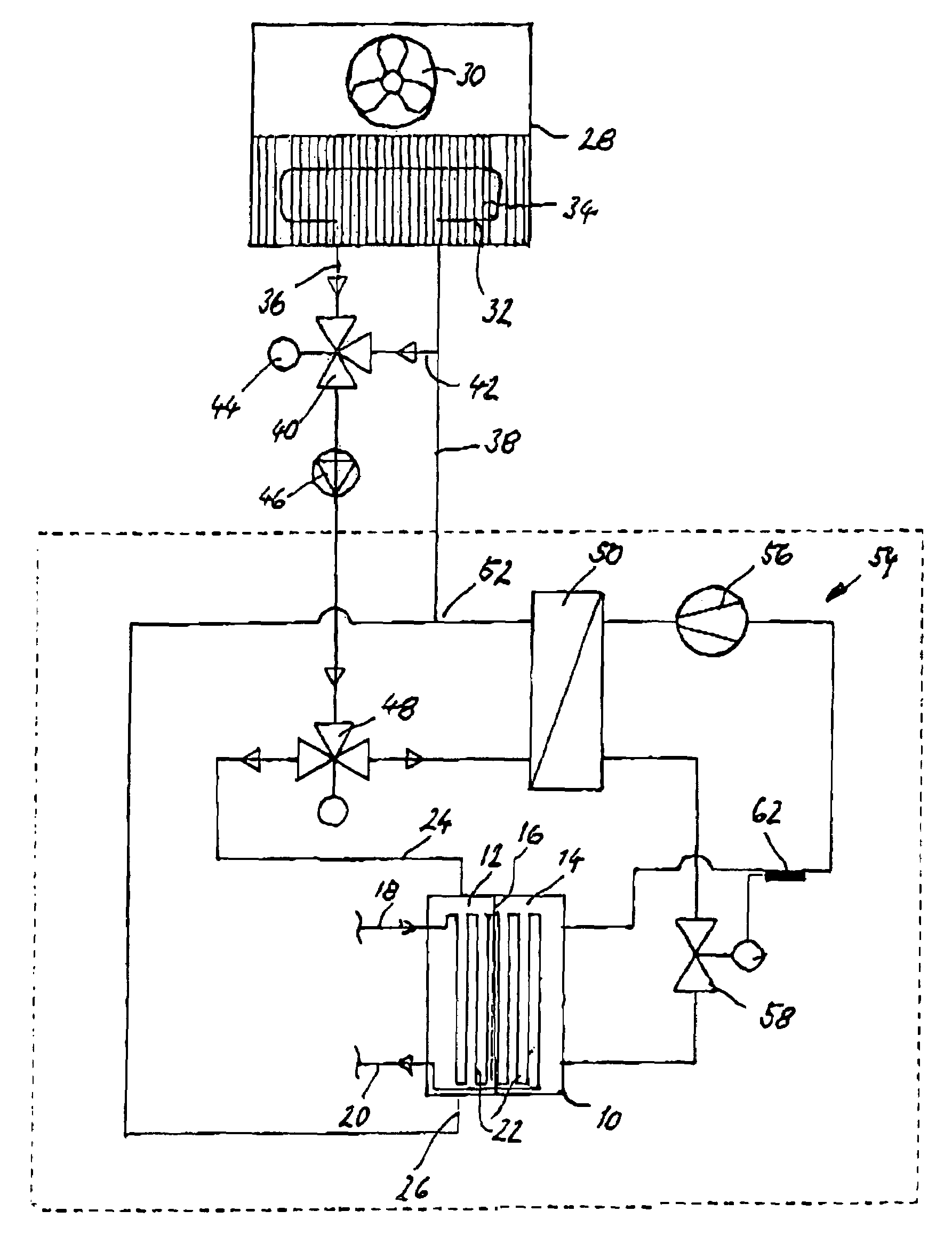 Tempering device for printing presses