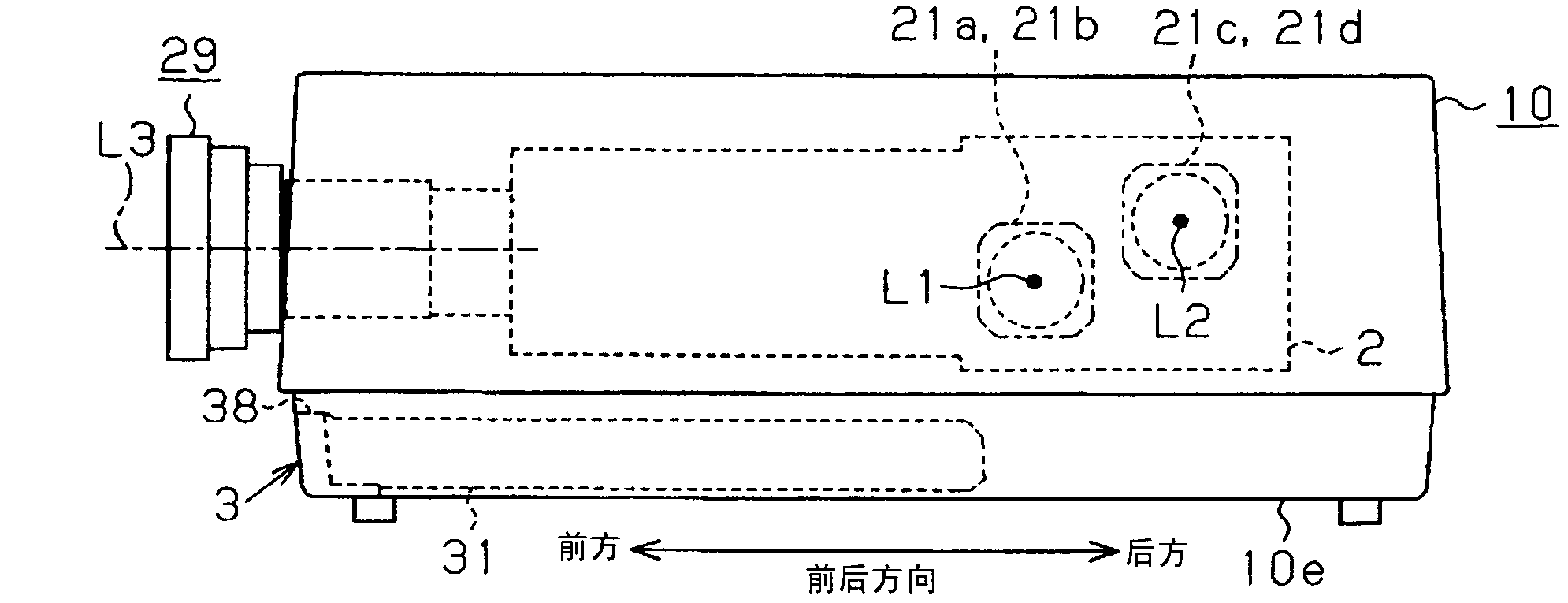 Air filter cleaning device and projection type image display device