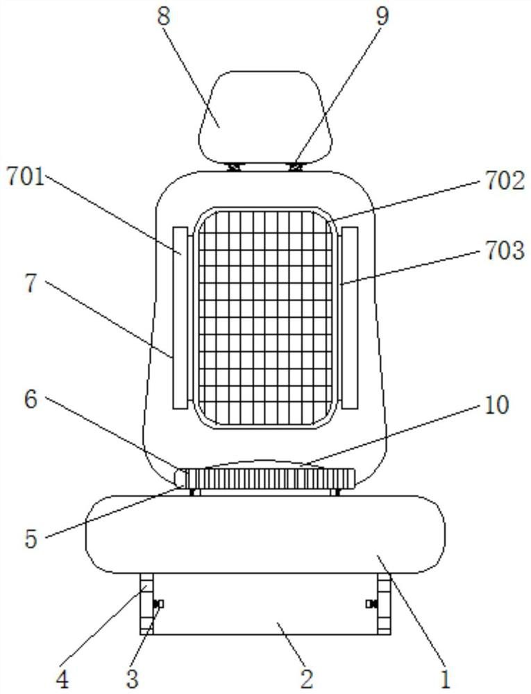 A kind of car seat cushion can extrude self-bounce type car seat