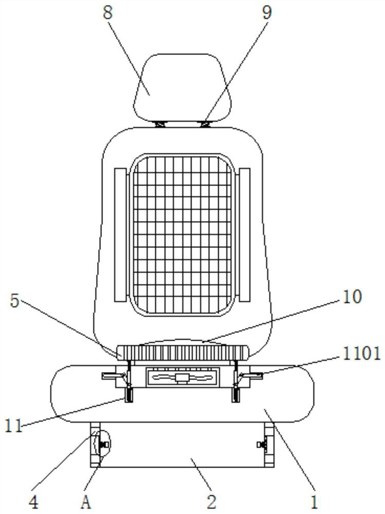 A kind of car seat cushion can extrude self-bounce type car seat