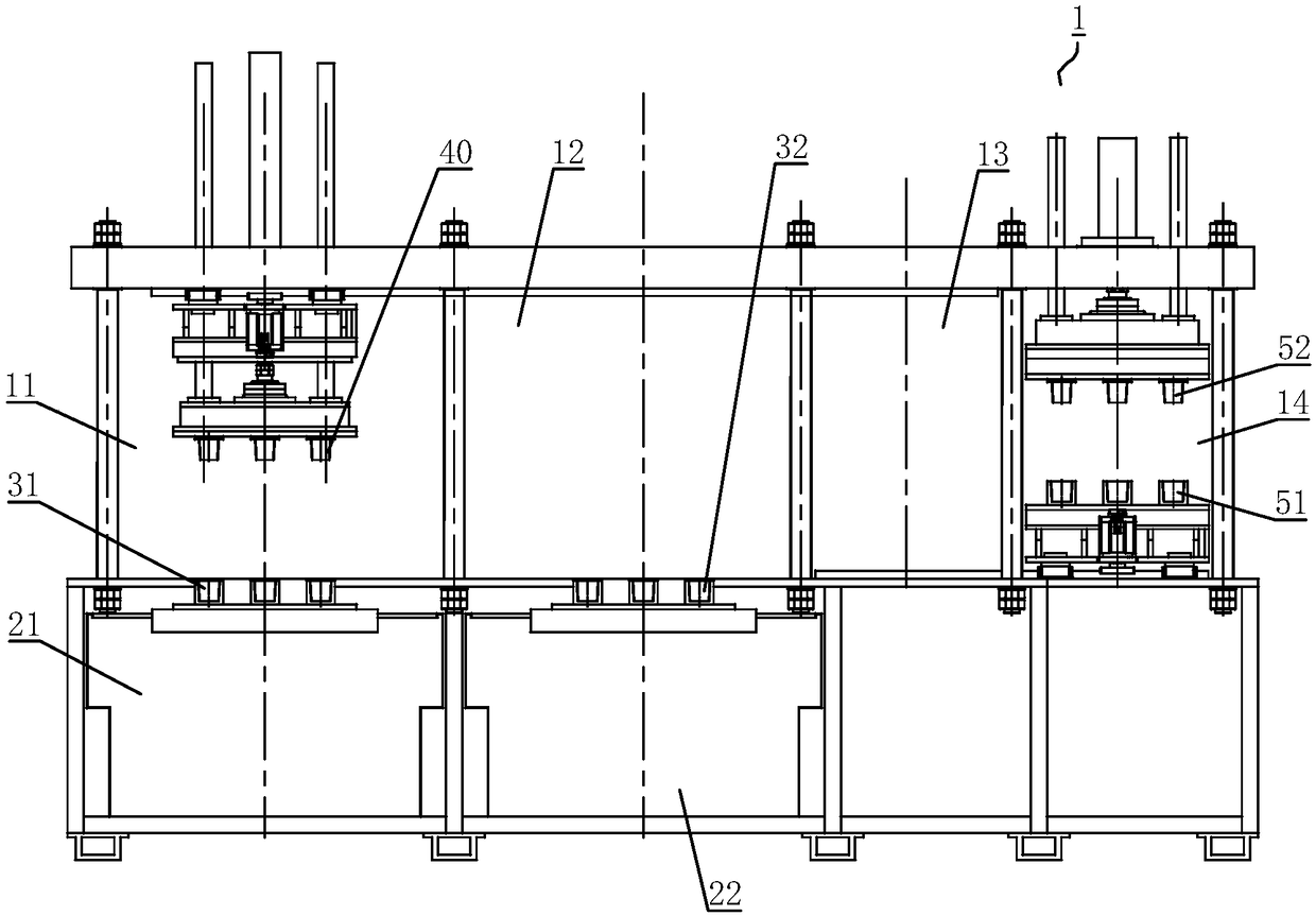 Multi-segment slurry downward suction automatic molding machine for molded products and manufacturing method