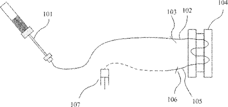 Blood sample absorption detection method and device and blood treating device