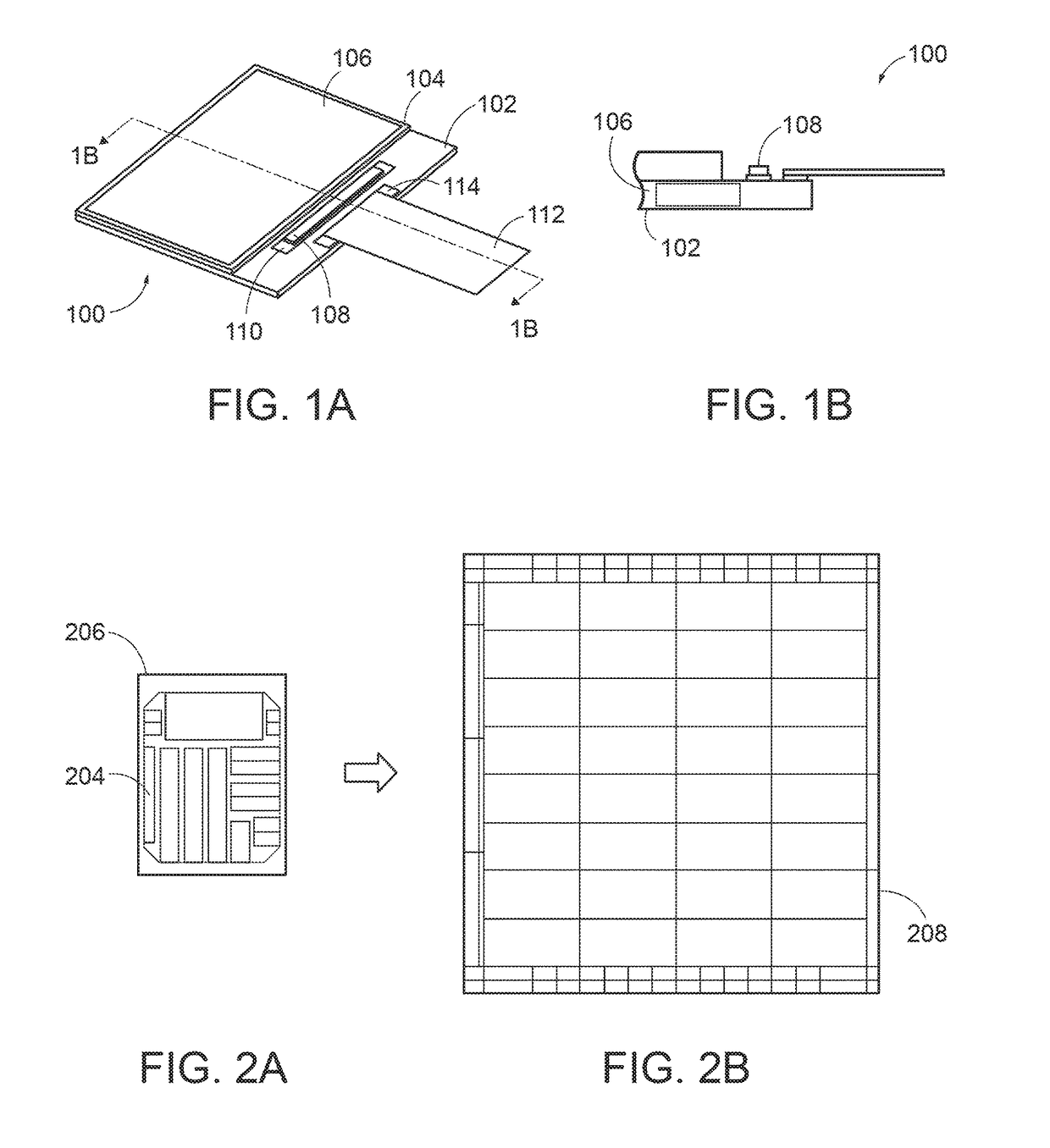 Large area display and method for making same