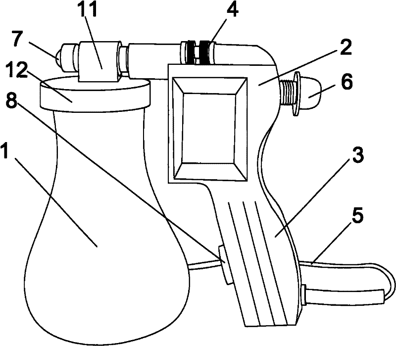 Spray cleaning gun for clothes