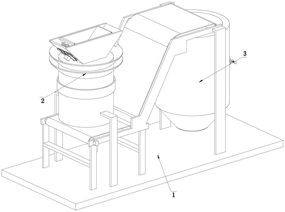 Automatic production line for preparing composite Portland cement