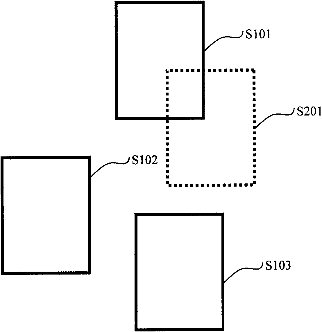 Automatic positioning method and apparatus for manual imposition and anti-overlapping