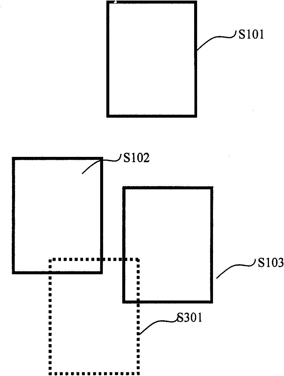 Automatic positioning method and apparatus for manual imposition and anti-overlapping