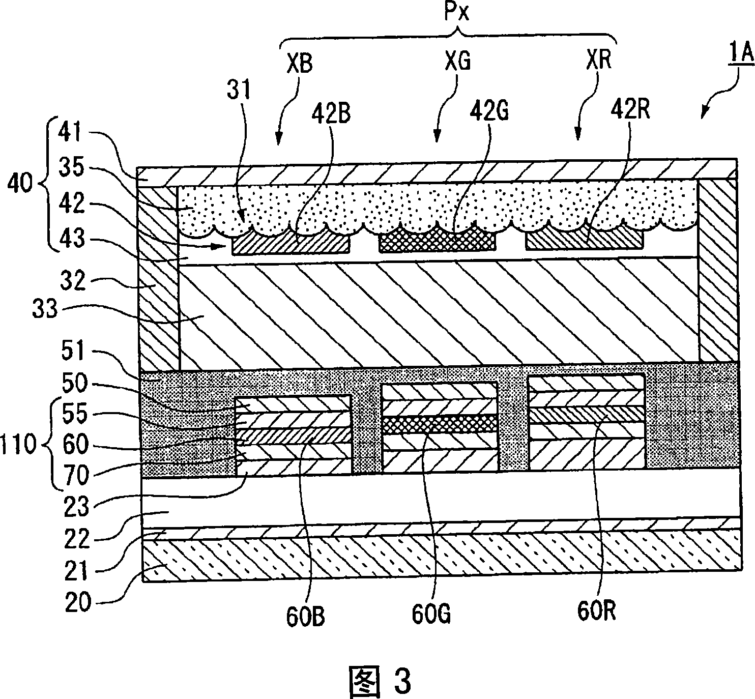 Luminous device, method of manufacturing luminous device and electronic device