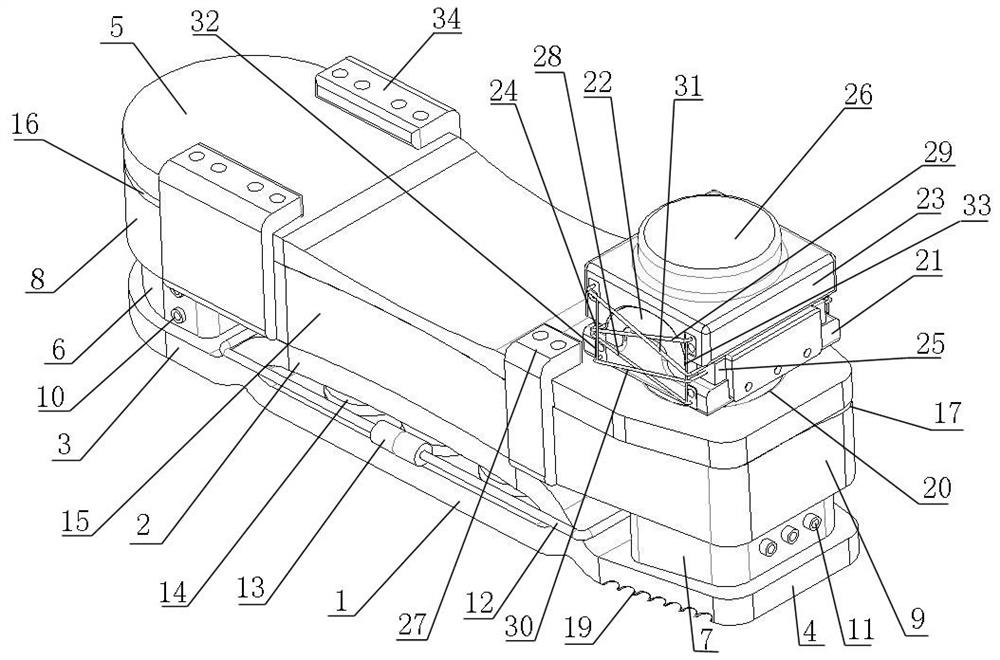 Passive power-assisted flexible bionic tension and compression body ankle foot joint prosthesis based on air pressure change