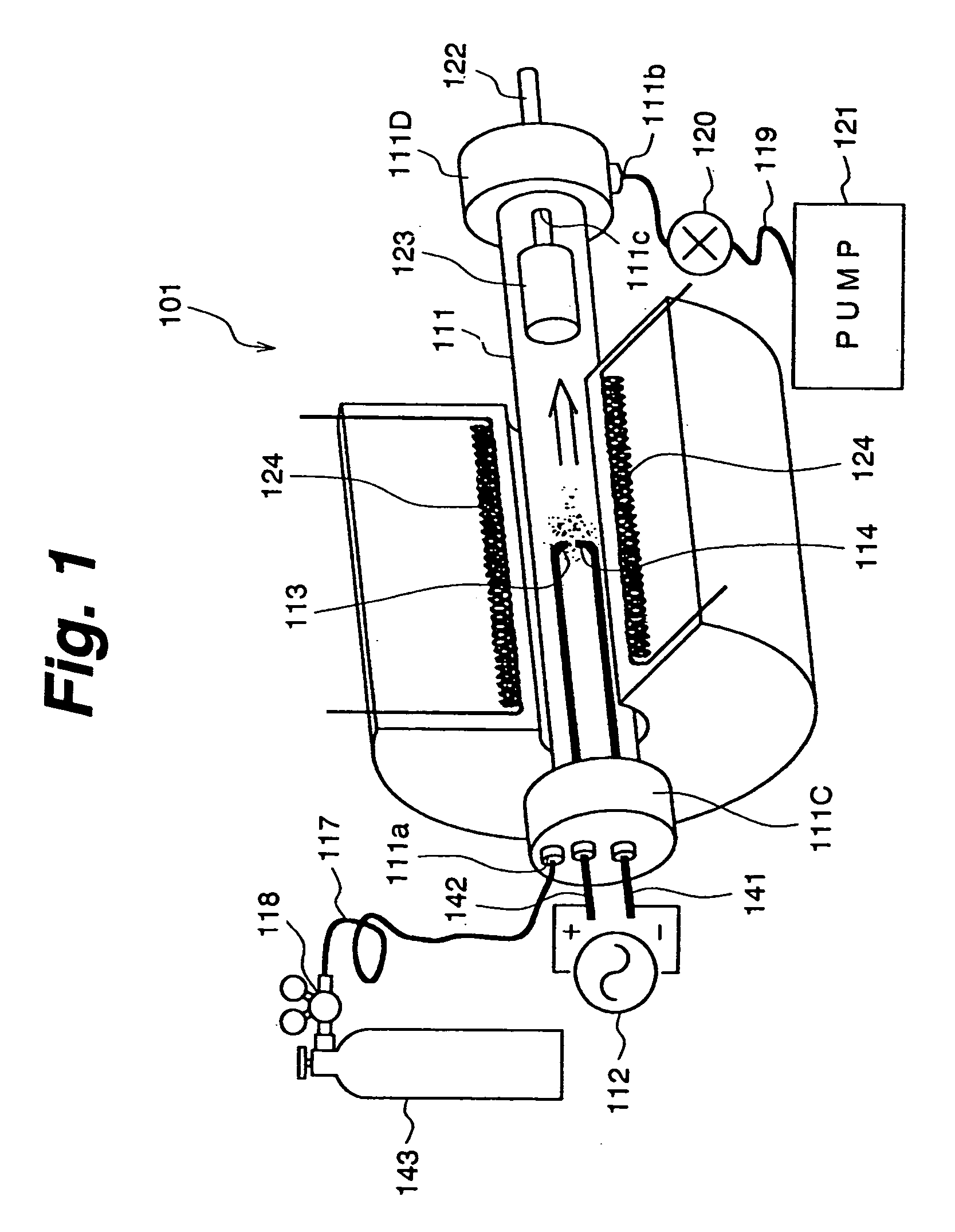 Device and method for manufacture of carbonaceous material