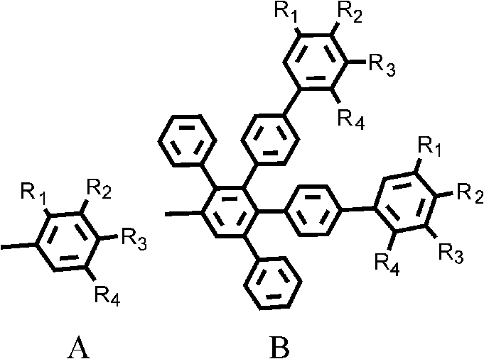 1, 6, 7, 12-tetraphenyl perylene bisimide derivant and preparation method thereof