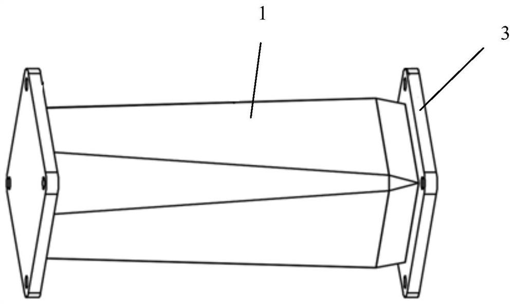 Collision energy absorbing device based on paper folding structure