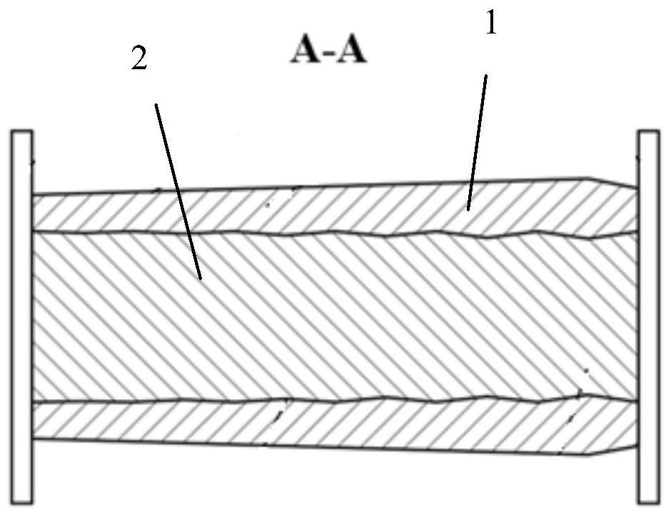 Collision energy absorbing device based on paper folding structure