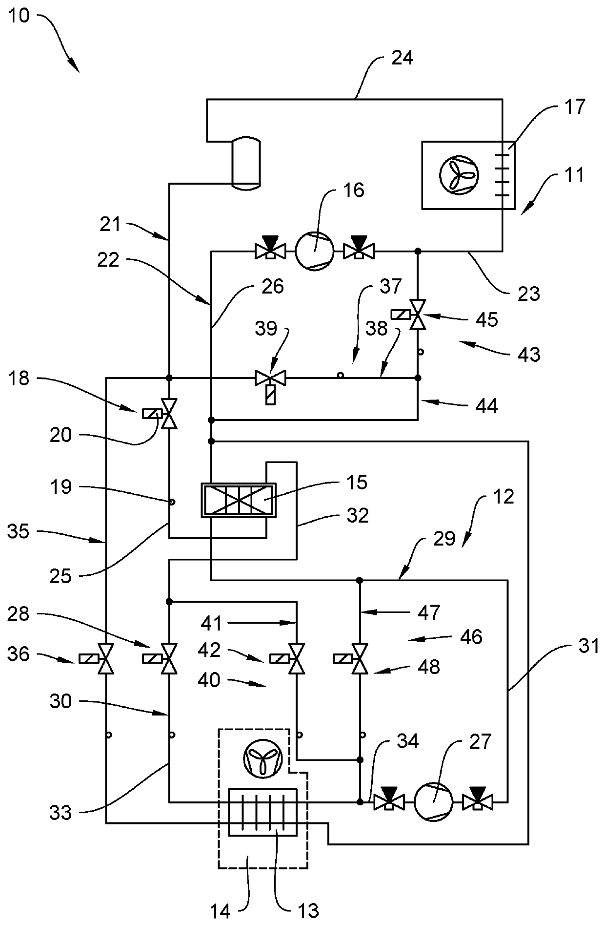 Test chamber and method