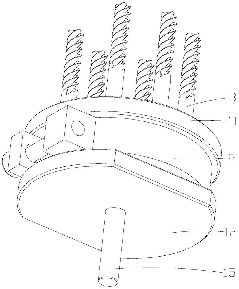 Clamp for fixing drill bits