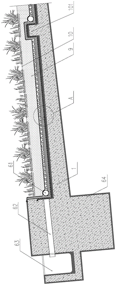 A large-space saddle-shaped integral green roof system