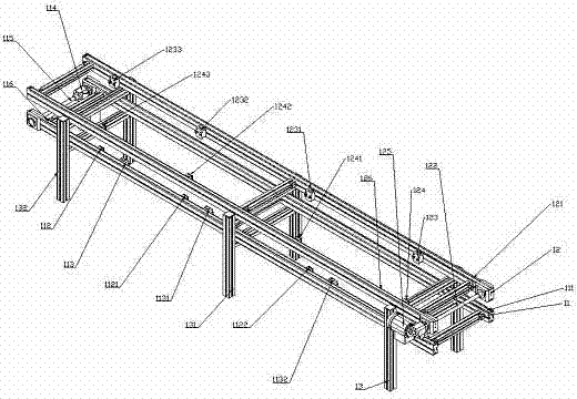 Method and conveying system for intelligently and circularly conveying products in vertical lift manner