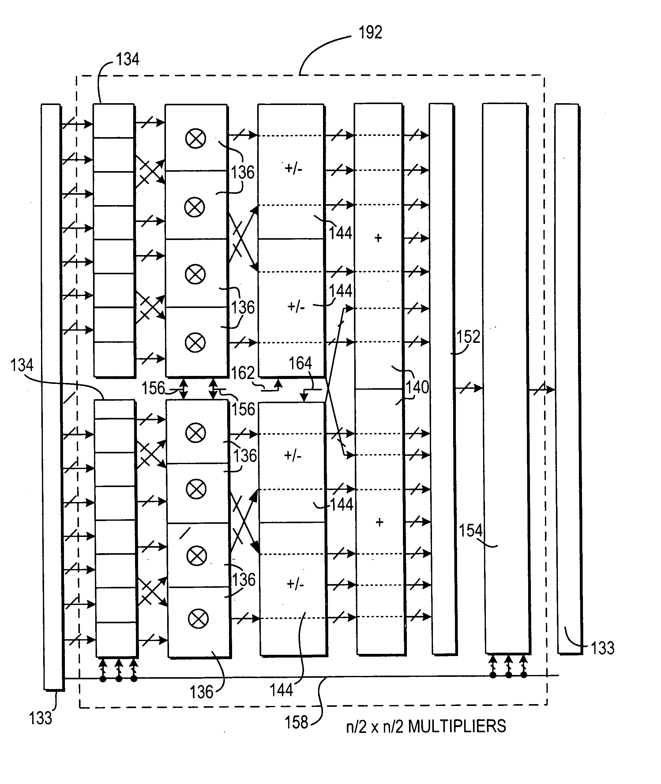 Multiplier-accumulator block mode splitting