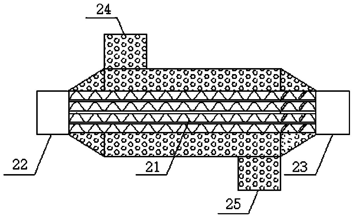 Sintering mixer flue gas dedusting and whitening device